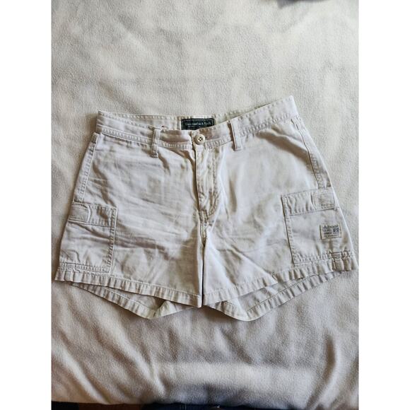 Abercrombie & Fitch Pants - Abercrombie & Fitch Womens Khaki Tan Cotton Cargo Utility Shorts Size 6 AF92